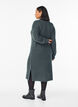 Langes Strickkleid mit hohem Kragen, Grün, Model image number 1