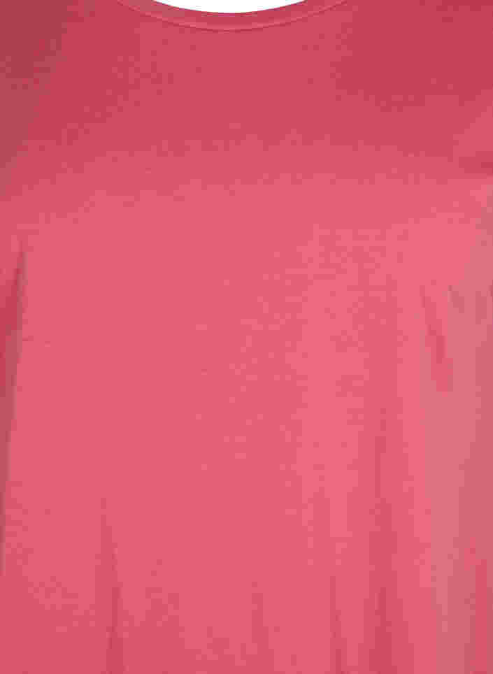 Kurzärmeliges T-Shirt aus einer Baumwollmischung, Rasperry Pink, Packshot image number 2
