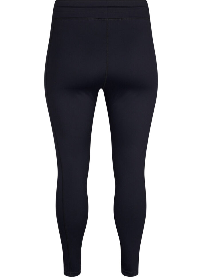 7/8-Trainingstights mit Taschen, Schwarz, Packshot image number 1