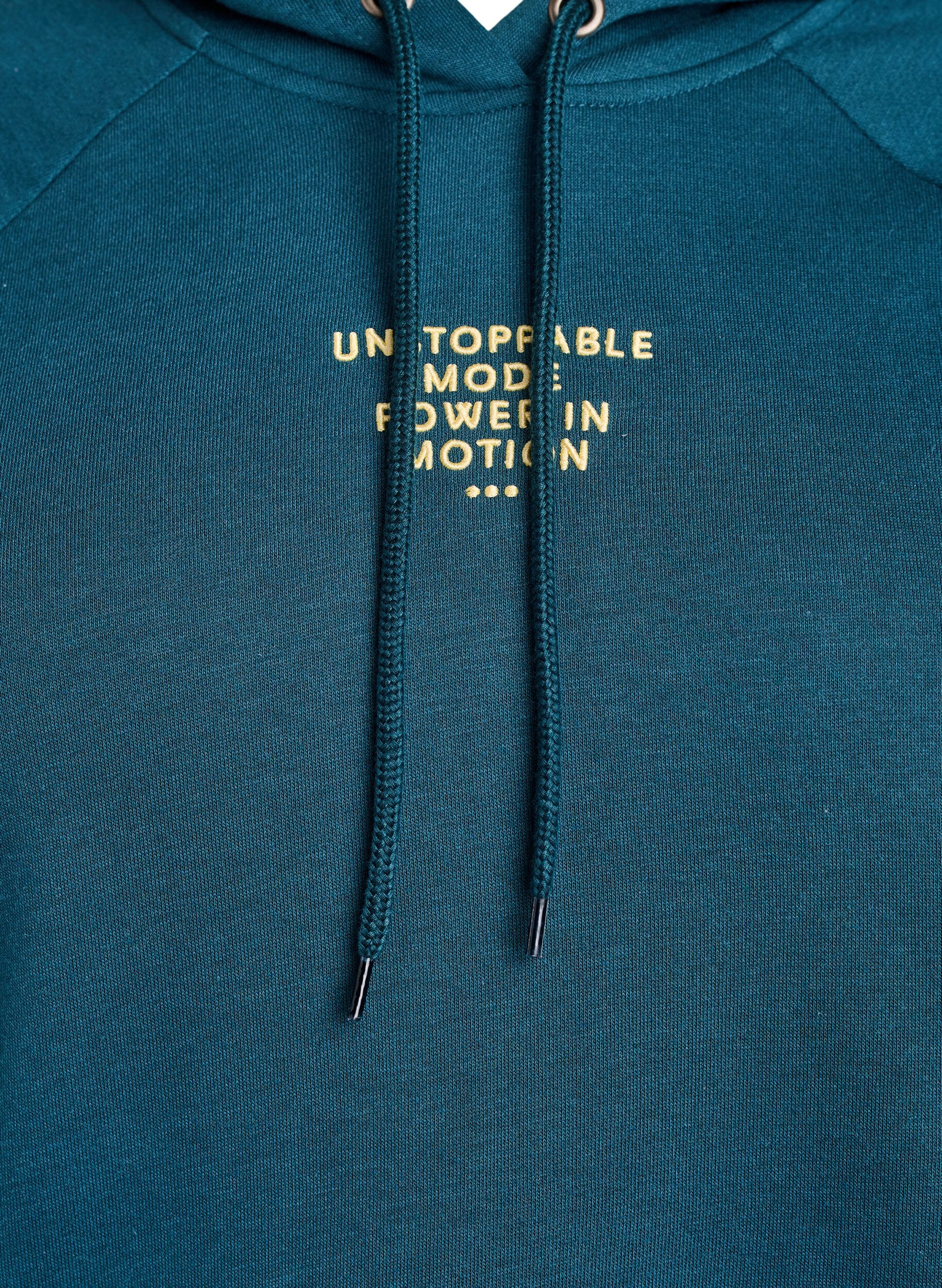ZizziHoodie mit gesticktem Frontmotiv, Gr&uuml;n, Packshot image number 2