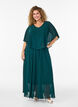Kurz&auml;rmeliges Maxikleid in A-Linie, Gr&uuml;n, Model image number 0