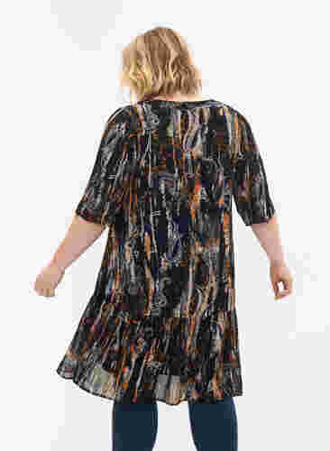 Kleid mit Paisleyprint aus Viskose, Navy Blazer AOP, Model image number 1