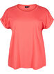 Kurz&auml;rmliges T-Shirt aus einer Baumwollmischung, Rot, Packshot image number 0