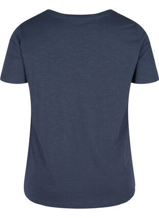 T-Shirt aus Baumwolle mit Spitze, Blue Nights, Packshot image number 1