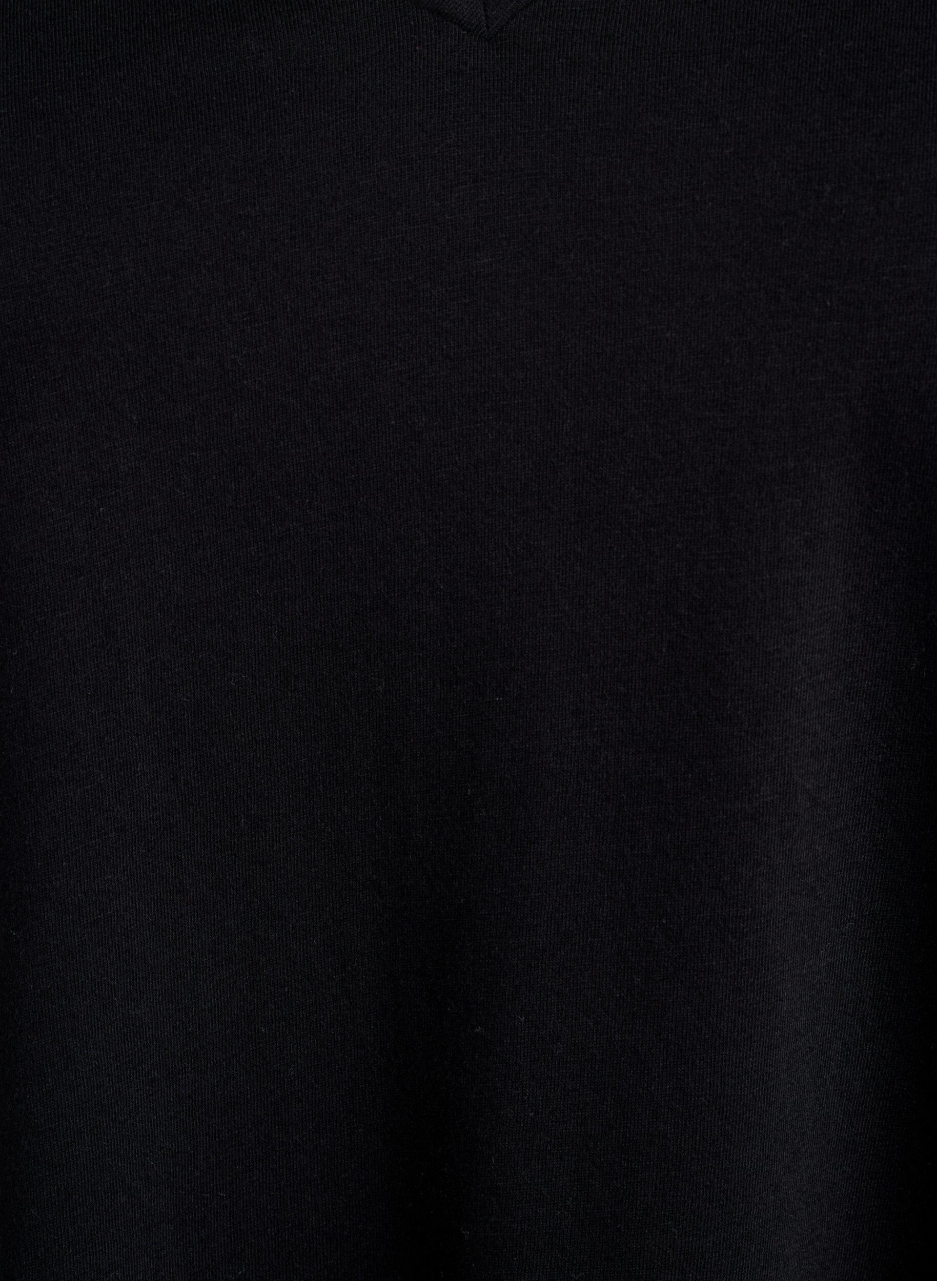 ZizziFLASH - 2er-Pack T-Shirts mit V-Ausschnitt, Black/Black, Packshot image number 2