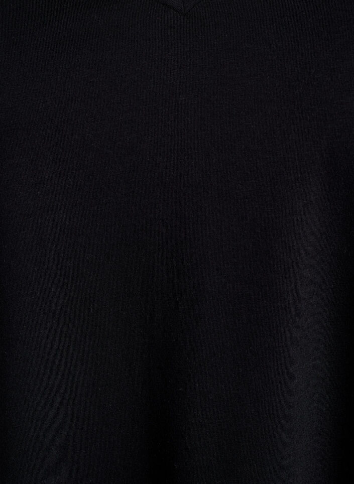 FLASH - 2er-Pack T-Shirts mit V-Ausschnitt, Black/Black, Packshot image number 2