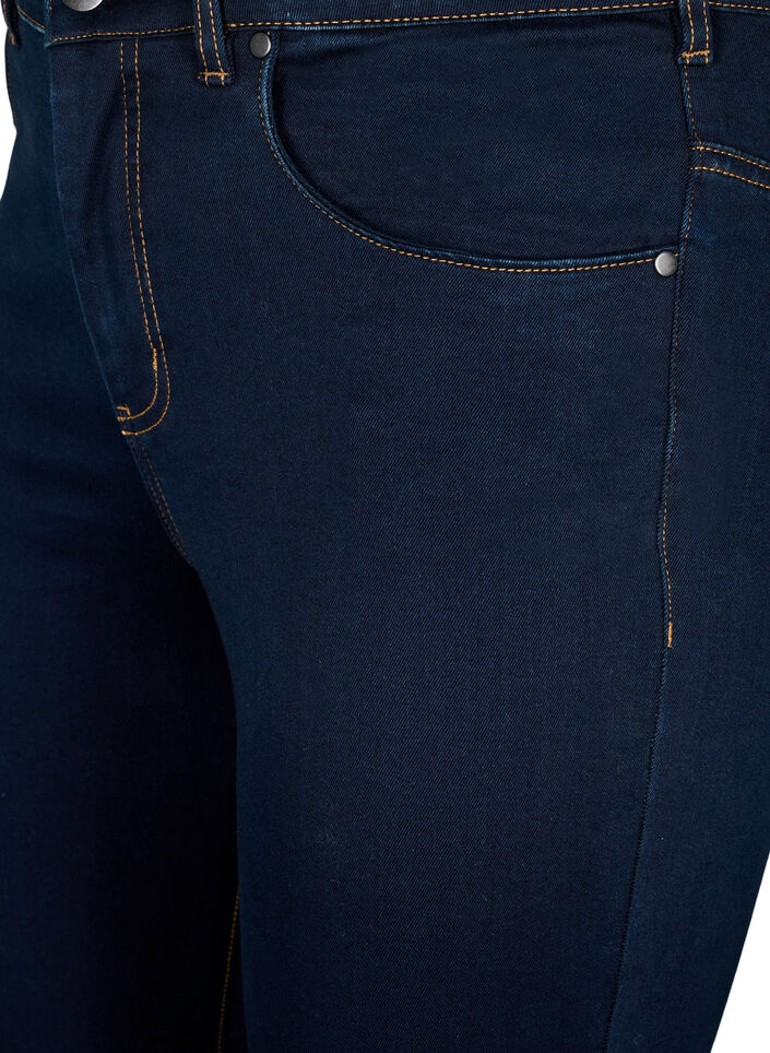 Extra schmale Amy Jeans mit hoher Taille, Unwashed, Packshot image number 2