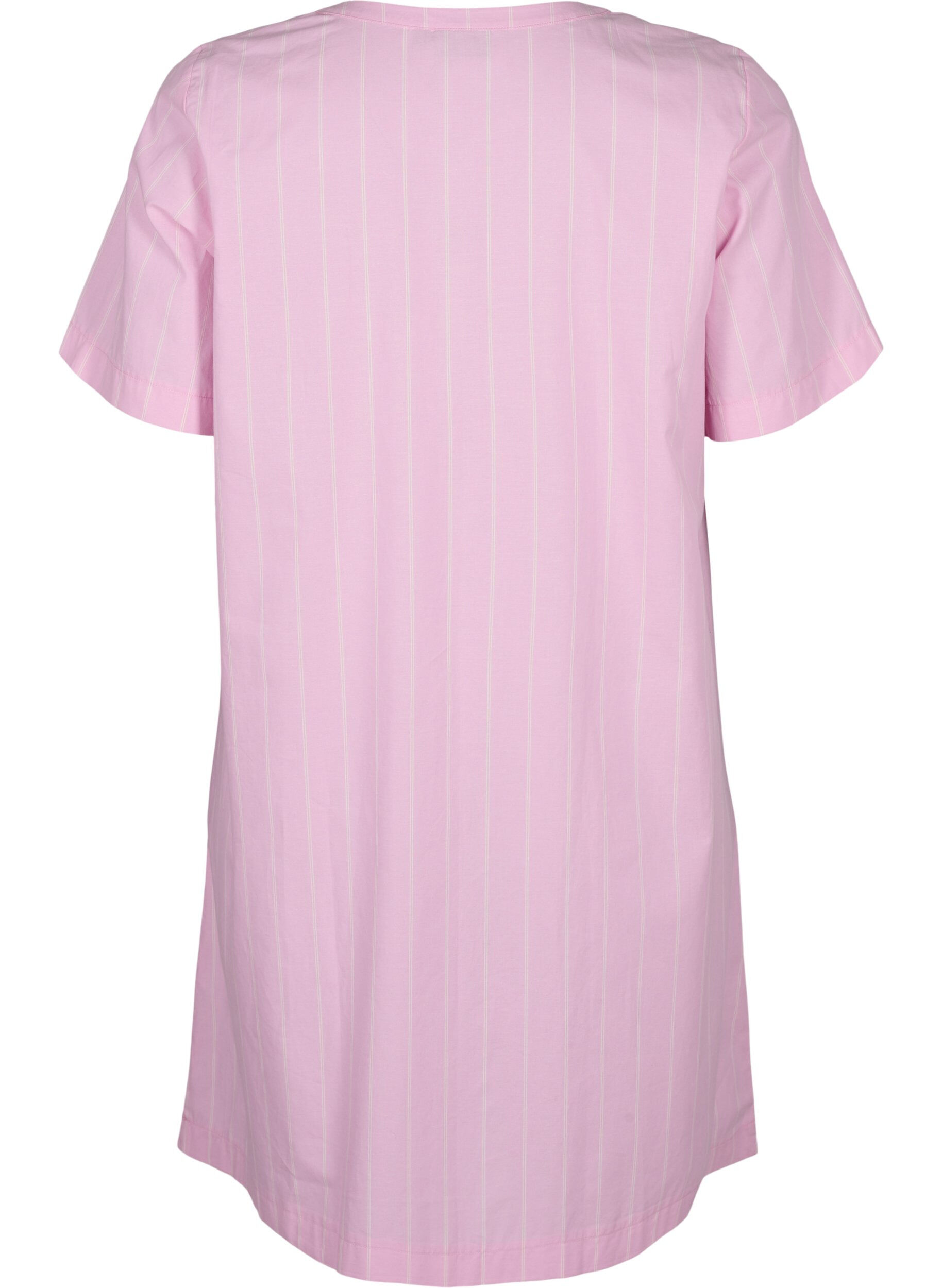 ZizziGestreiftes Kleid aus Bio-Baumwolle, Lilac Sachet, Packshot image number 1