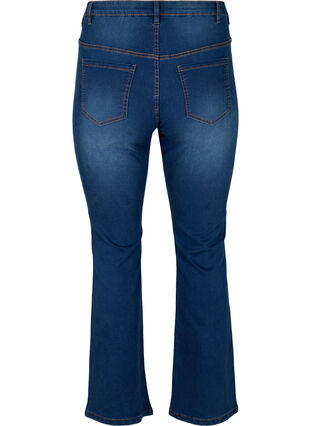 Ellen Bootcut Jeans mit hoher Taille, Blue denim, Packshot image number 1