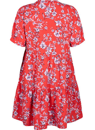 FLASH – A-Linien-Kleid mit Print, Poinsettia Flower, Packshot image number 1