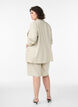 Hoch taillierte Bermudashorts aus Leinen und Viskose, Beige, Model image number 2