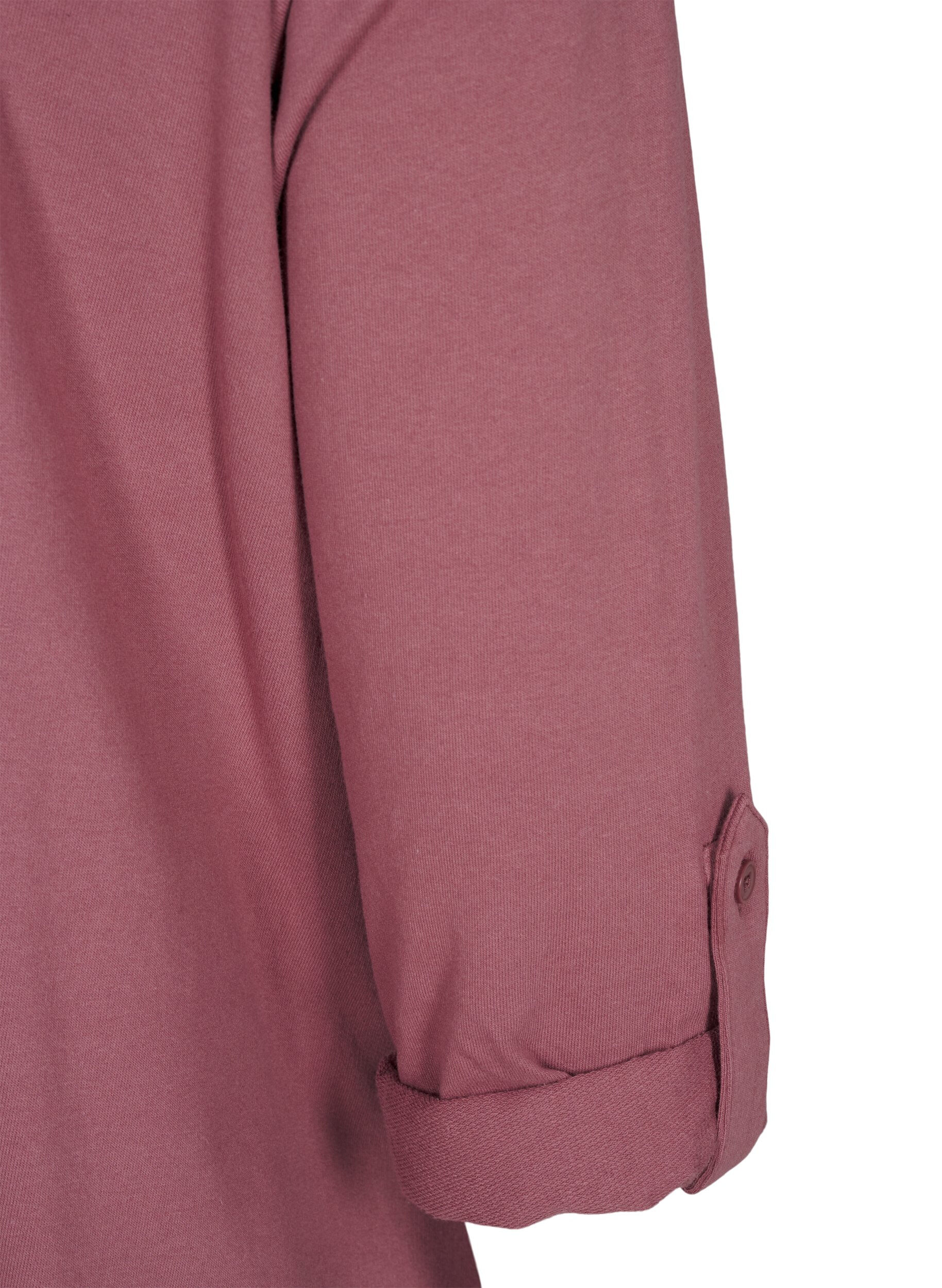 ZizziBallonkleid aus Baumwolle mit Taschen, Rot, Packshot image number 3