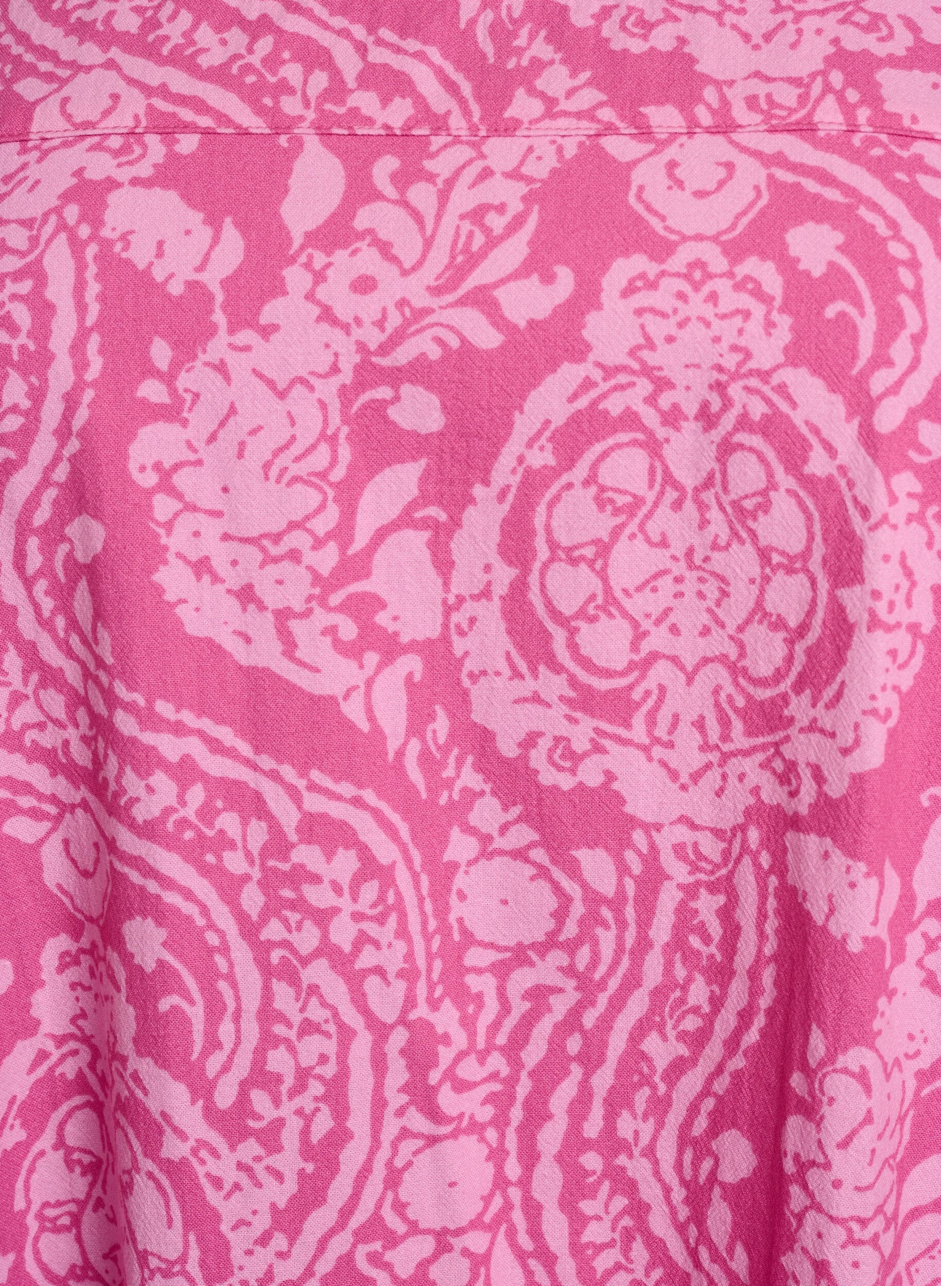 ZizziKurz&auml;rmliges Baumwollkleid mit Aufdruck, Pink, Packshot image number 2