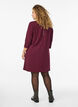 FLASH - Kurz geschnittenes A-Linien Kleid aus Webstoff mit 3/4 Ärmeln, Rot, Model image number 2