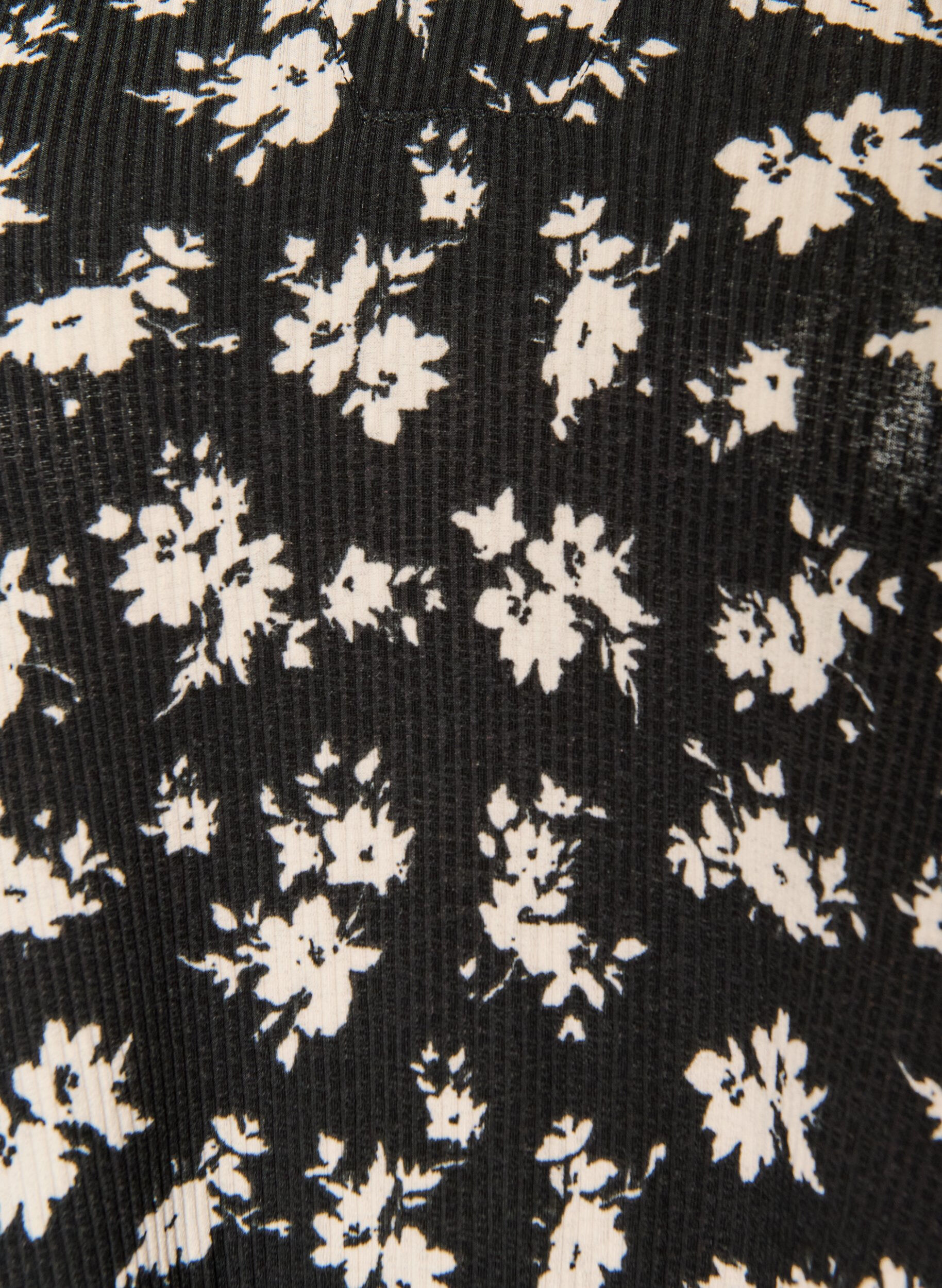 ZizziKurzes A-Linien-Kleid aus Jersey mit Allover-Print, Schwarz, Packshot image number 2