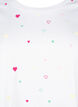 T-Shirt aus Bio-Baumwolle mit Herzen, White Heart Emb., Packshot image number 2