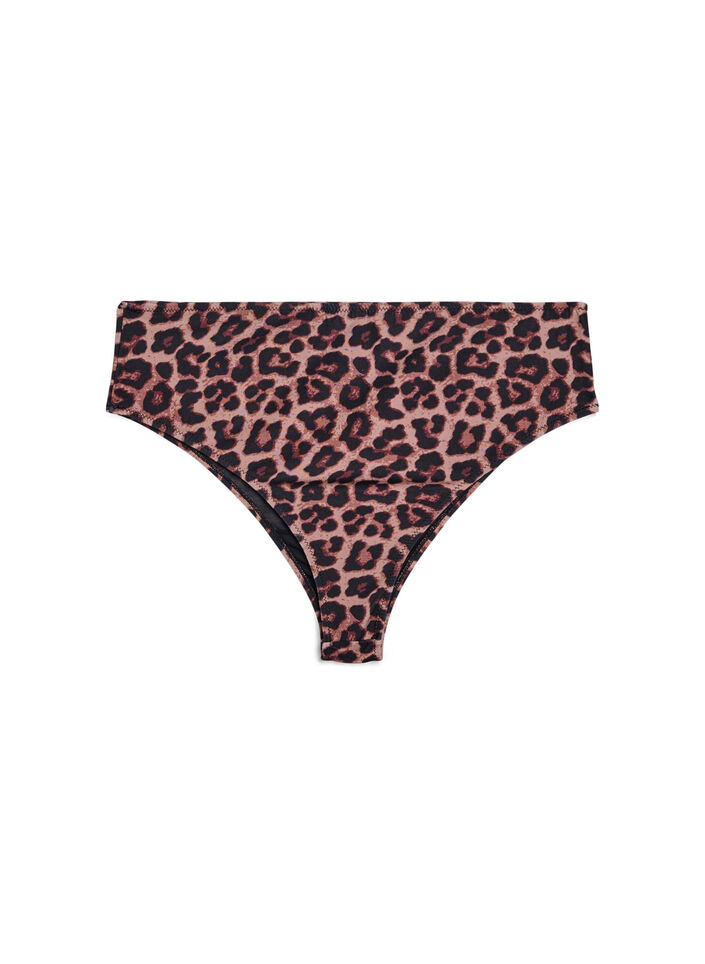 Leopard Brazilian-Bikinihose, Beige, Packshot image number 1
