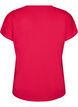 Lockeres Trainings-T-Shirt mit V-Ausschnitt, Pink, Packshot image number 1