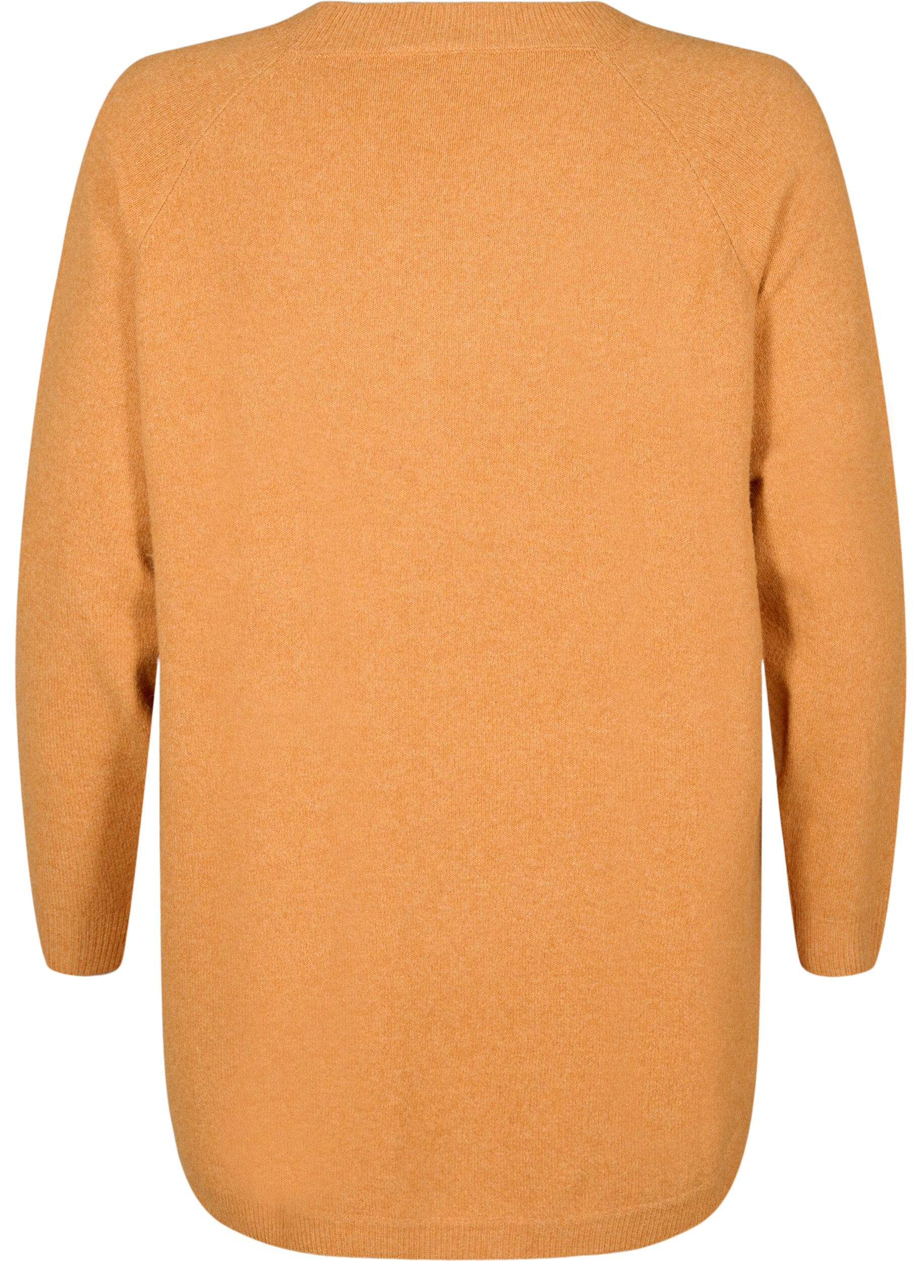 ZizziStrickbluse mit Perlendetails, Yam White Mel., Packshot image number 1