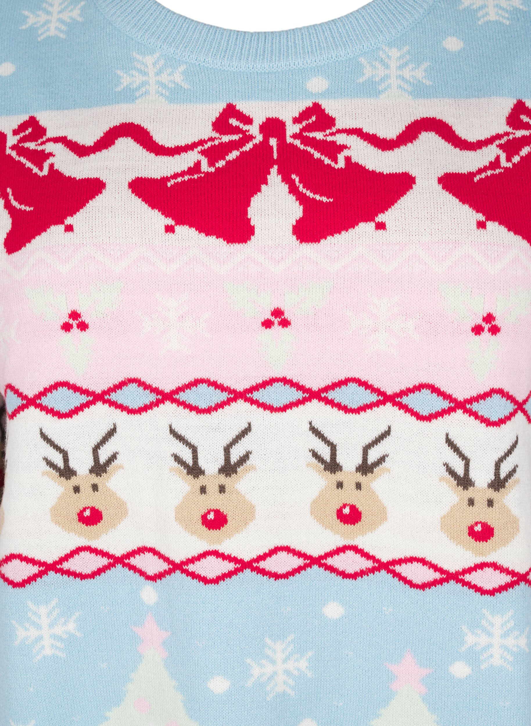 ZizziWeihnachtspullover, Cerulean Comb, Packshot image number 2