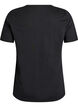 T-Shirt mit Print, Schwarz, Packshot image number 1