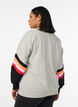 Lockeres Sweatshirt mit Kontrastdetails an den &Auml;rmeln, Grau, Model image number 2