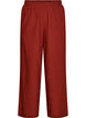 Hose aus Leinen und Viskose mit weitem Bein, Rot, Packshot image number 0