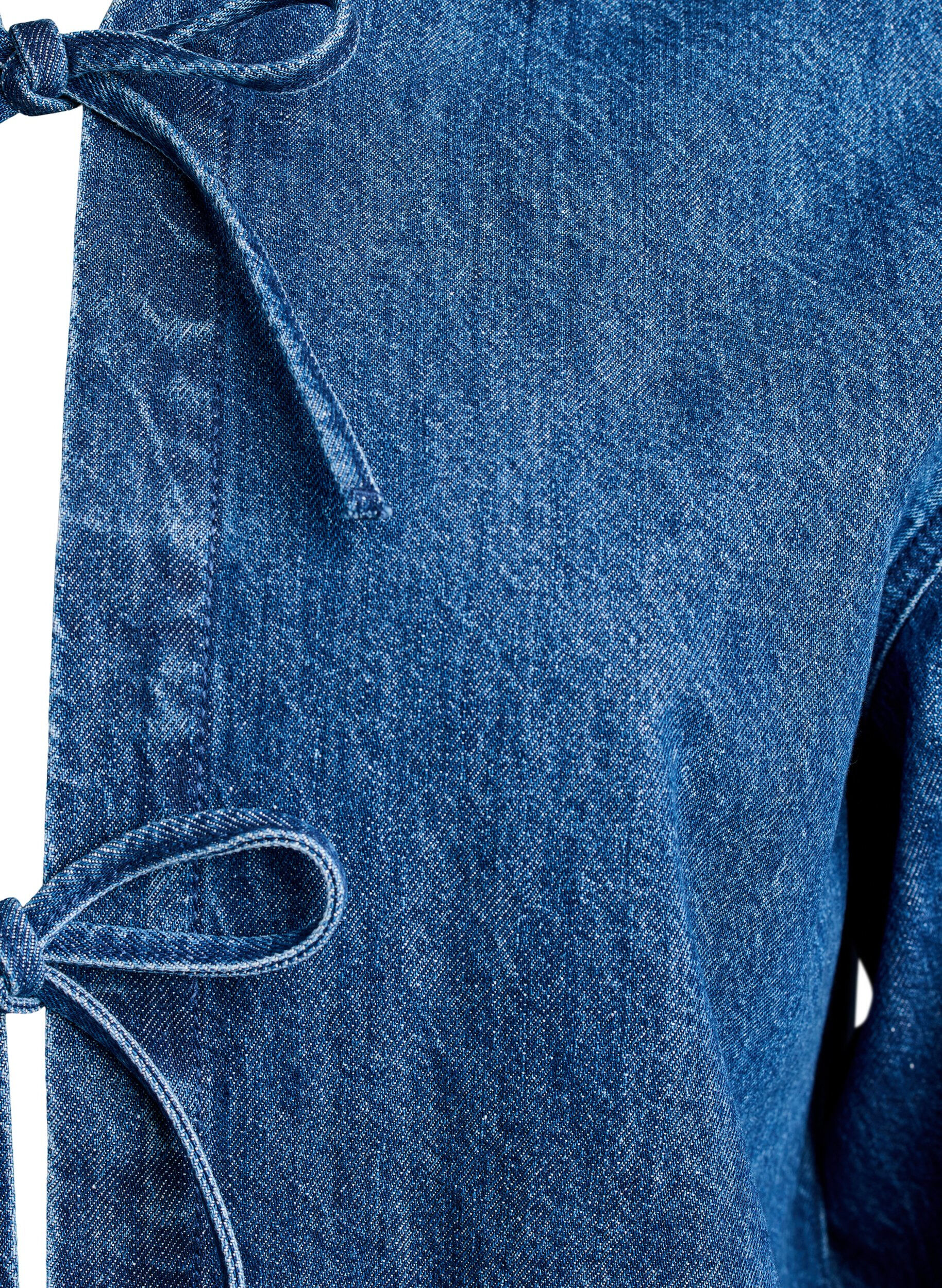 ZizziJeansjacke mit Bindeverschluss und Taschen, Blue Denim, Packshot image number 2