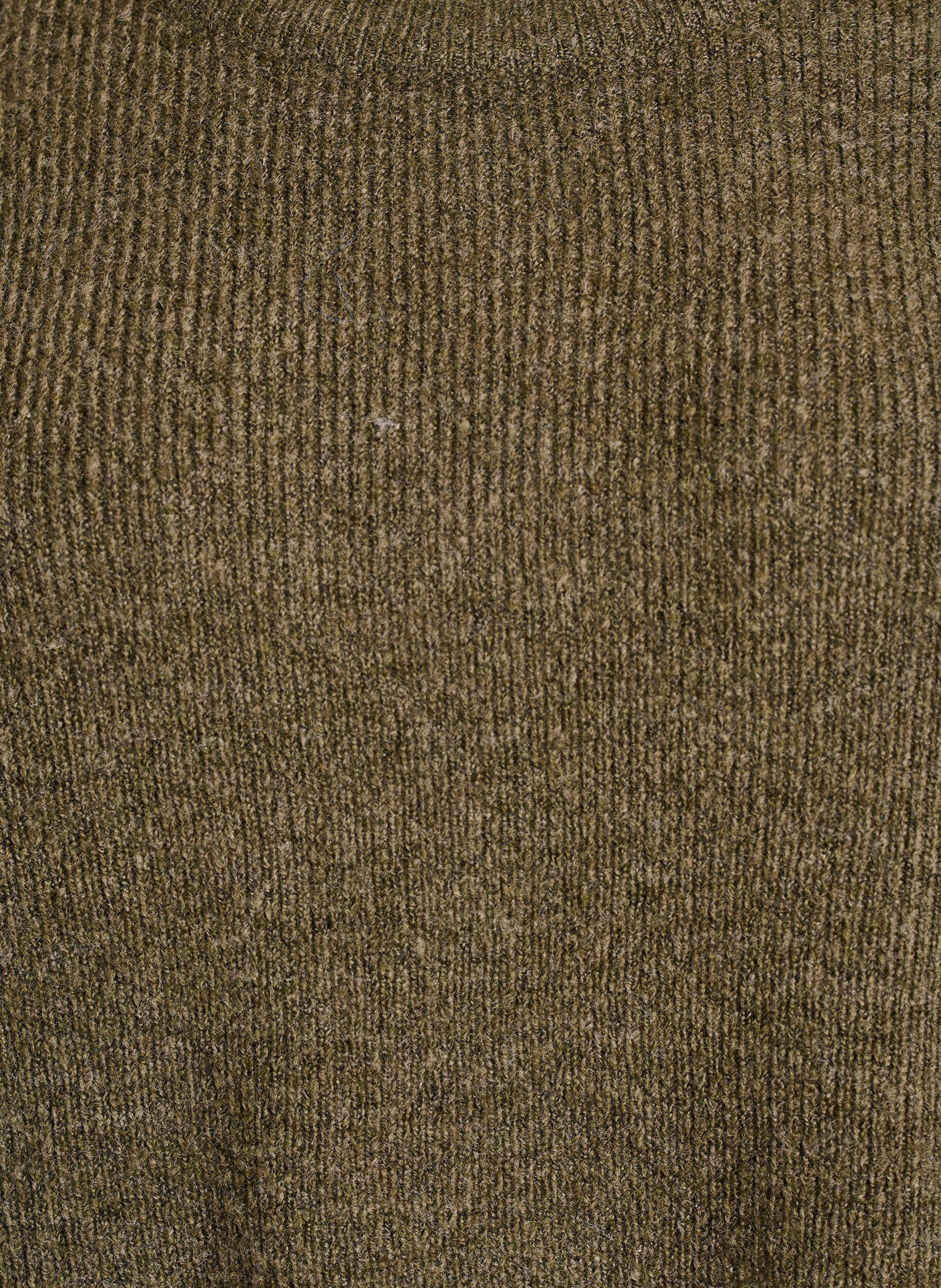 ZizziMelierte Strickbluse mit Rundhalsausschnitt, Gr&uuml;n, Packshot image number 2