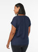 Einfarbiges Trainings-T-Shirt, Blau, Model image number 2