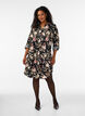 Lange Bluse aus Leinen und Viskose, Schwarz, Model image number 1