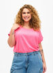 Neonfarbenes T-Shirt aus Baumwolle, Pink, Model image number 0
