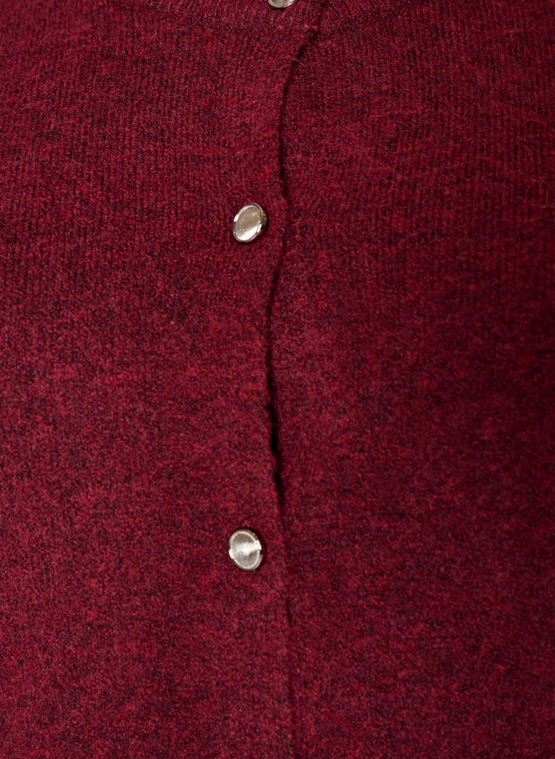 ZizziStrickjacke mit kurzen &Auml;rmeln, Rot, Packshot image number 2