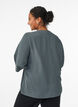 Bluse mit V-Ausschnitt und 3/4-&Auml;rmeln, Gr&uuml;n, Model image number 2
