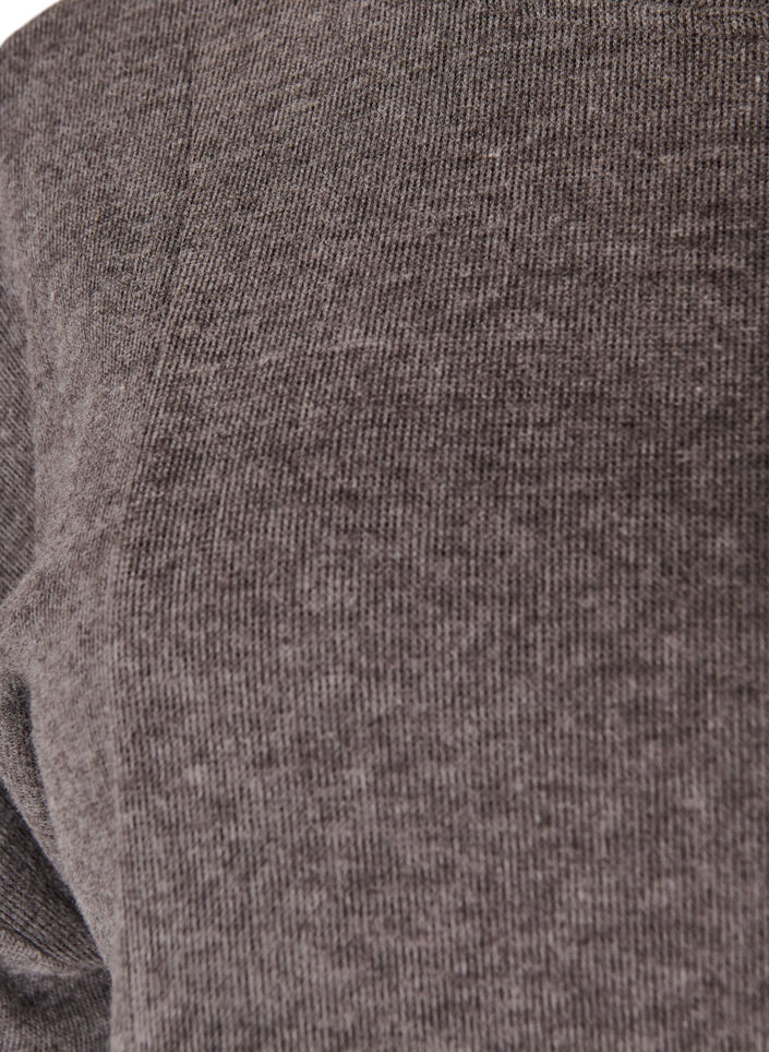 Bluse in A-Linie aus Jersey mit ellbogenlangen &Auml;rmeln, Grau, Packshot image number 2