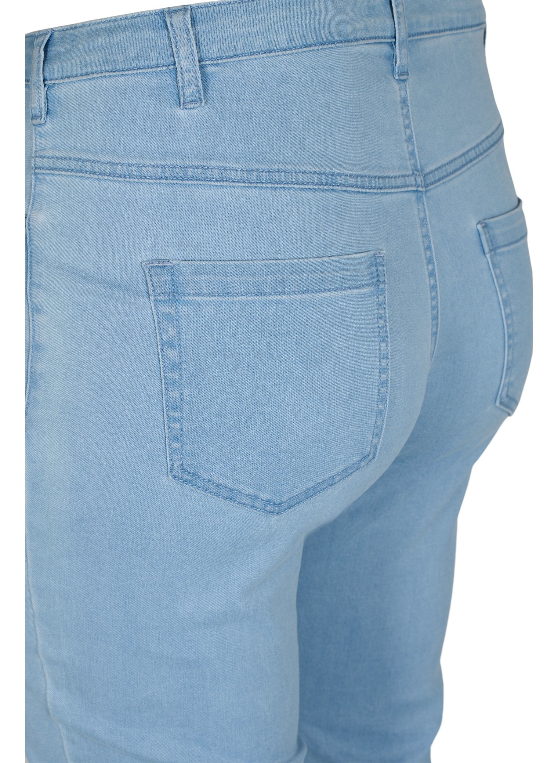 ZizziSlim Fit Emily Jeans mit normaler Taillenh&ouml;he, Blau, Packshot image number 3