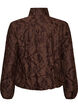 Bomberjacke mit gebl&uuml;mtem Jacquard, Braun, Packshot image number 1