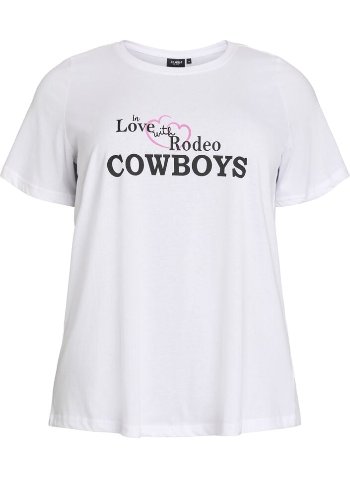 FLASH - T-Shirt mit Print, Wei&szlig;, Packshot image number 0