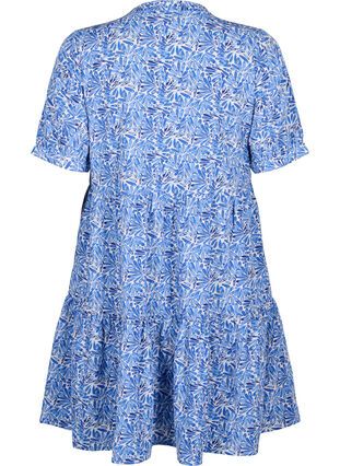 FLASH – A-Linien-Kleid mit Print, White Blue AOP, Packshot image number 1