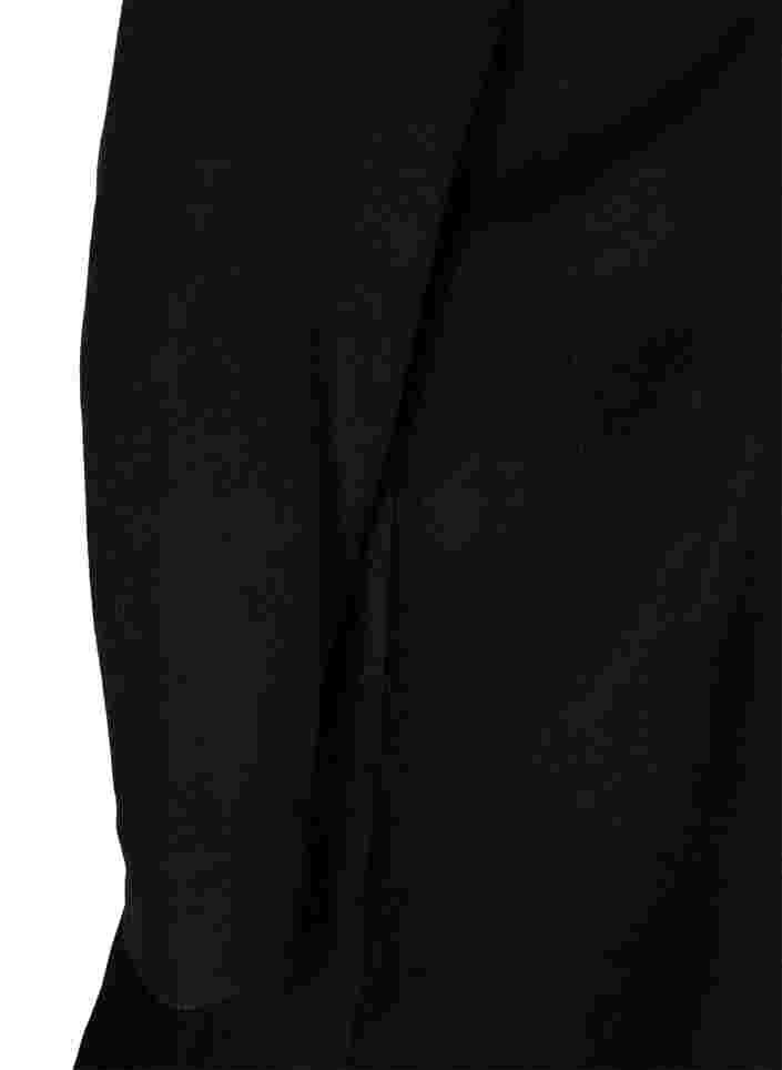Jacke mit Wolle und Kapuze, Black Solid, Packshot image number 3
