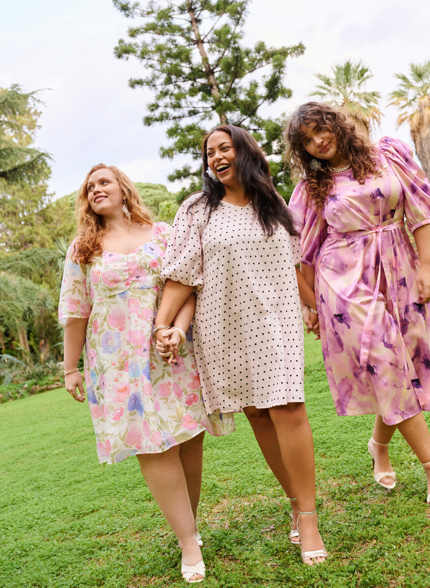 ZizziPartykleid mit kurzen &Auml;rmeln und Bindeg&uuml;rtel, Lila, Image image number 0