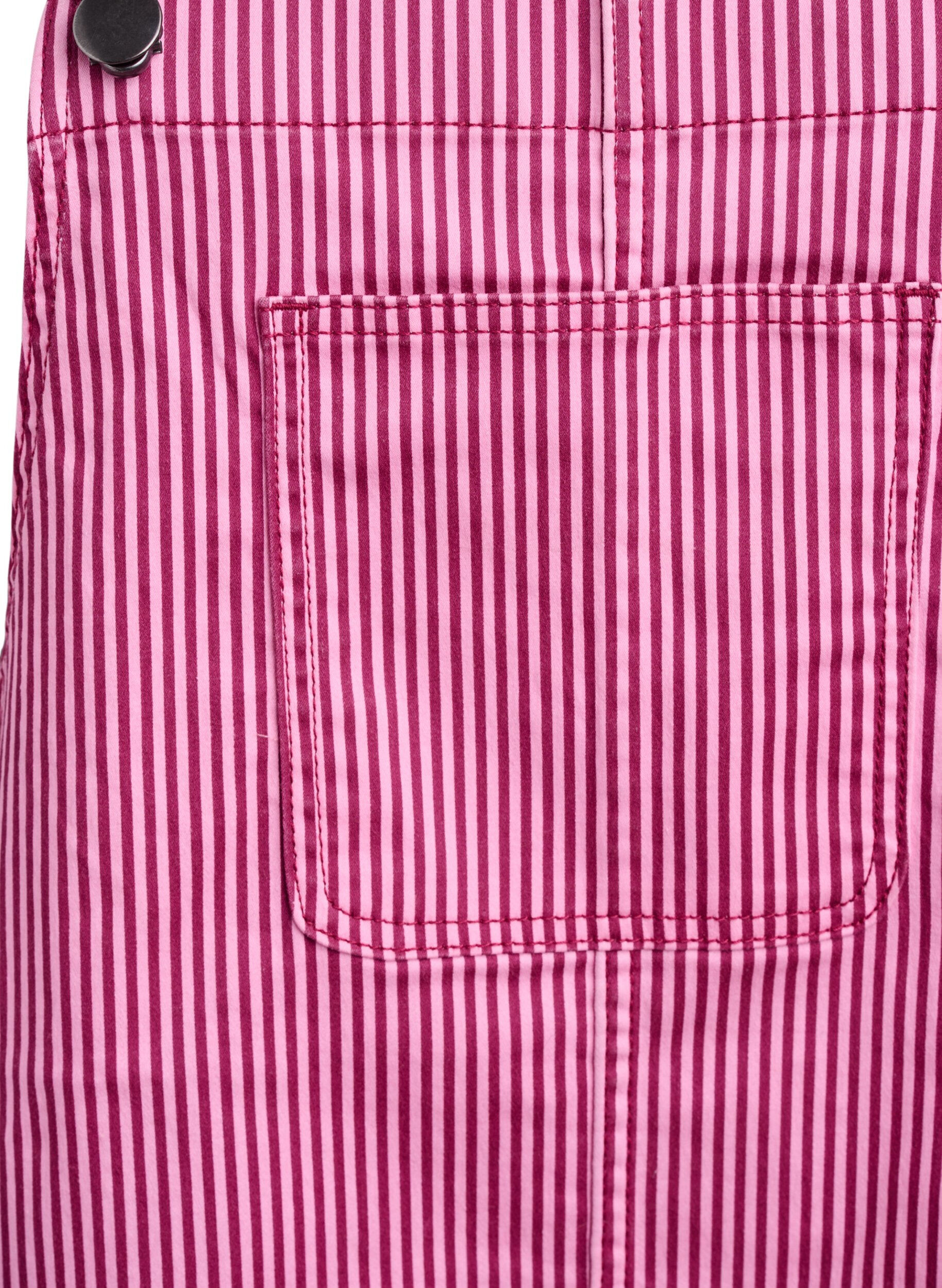 ZizziKurzes Latzkleid mit Streifen, Red Stripe, Packshot image number 2