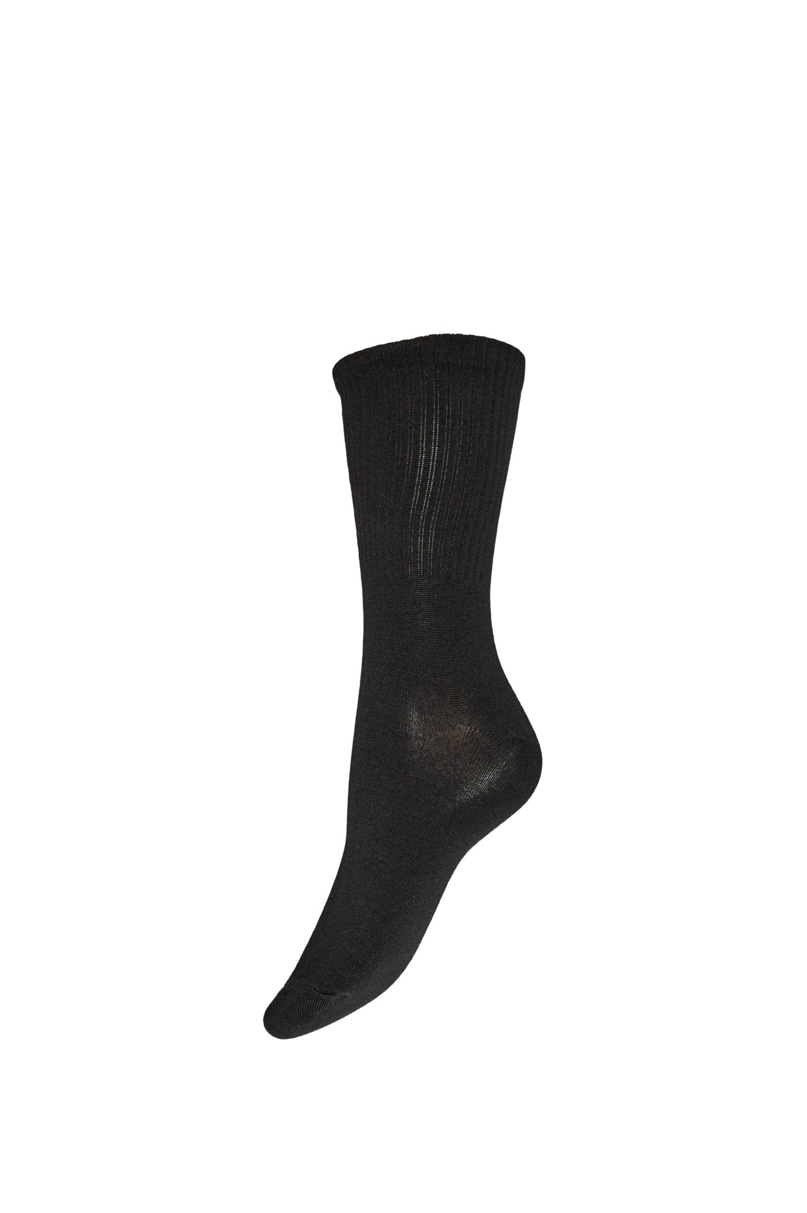 Gerippte Socke aus Baumwolle
