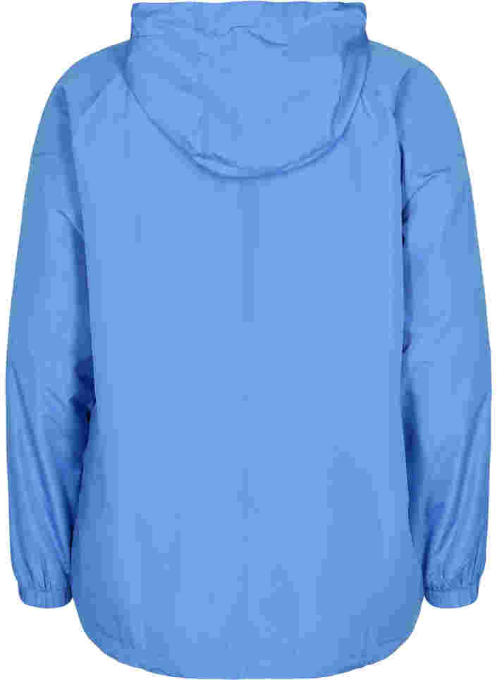 Kurze Jacke mit Kapuze und verstellbarem Saum, Ultramarine, Packshot image number 1