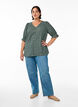 Bluse mit 1/2 &Auml;rmeln, Gr&uuml;n, Model image number 1
