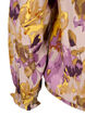 Künstlerbluse mit Blumenmuster, Purple Flower, Packshot image number 3