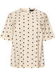 Bluse aus Viskose mit Punkten und 1/2-&Auml;rmeln, Vanille, Packshot image number 0