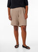 Shorts mit Taschen und hoher Taille, Braun, Model image number 3