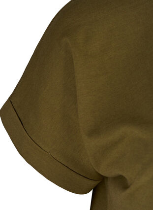 T-Shirt, Dark Olive Mel., Packshot image number 2