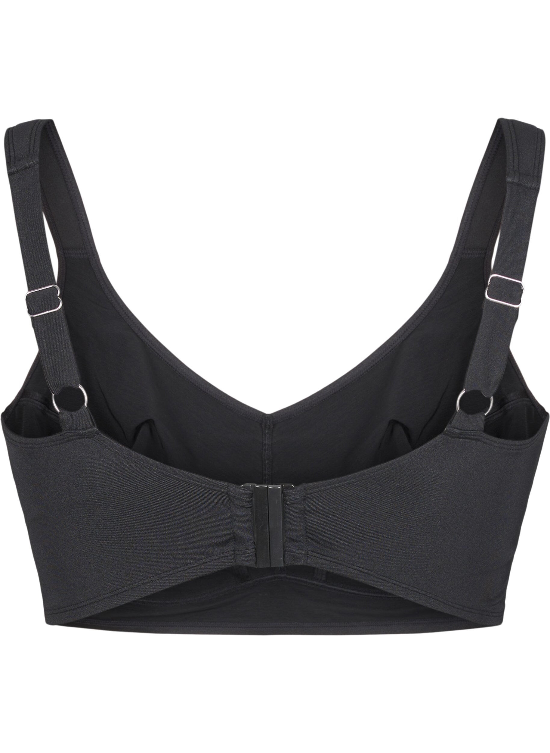 ZizziBikinioberteil mit voller Abdeckung, Schwarz, Packshot image number 1